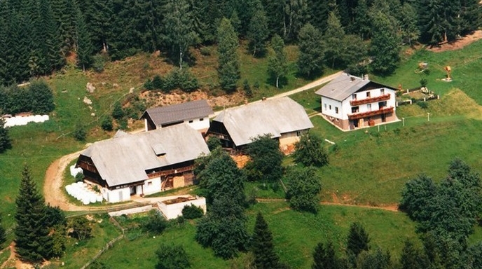 Luftaufnahme vom Hof 